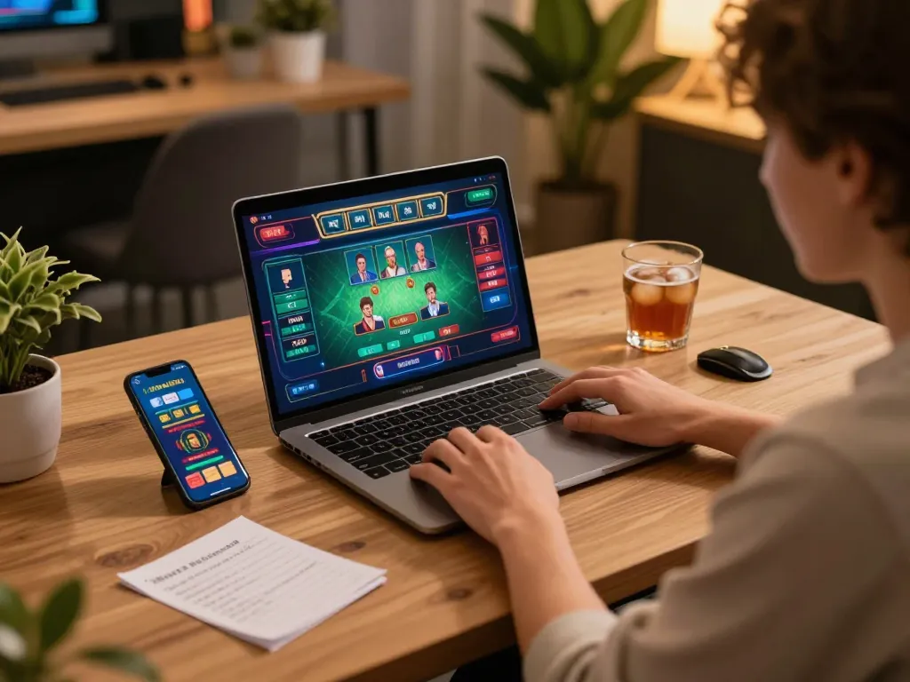 Engaging online gaming session at new88blog showcasing strategic gameplay and modern comfort.