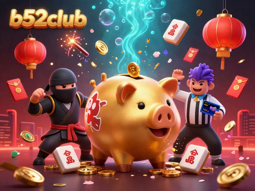 Experience the thrilling atmosphere of b52club with epic gaming action featuring vibrant characters and unique game elements.