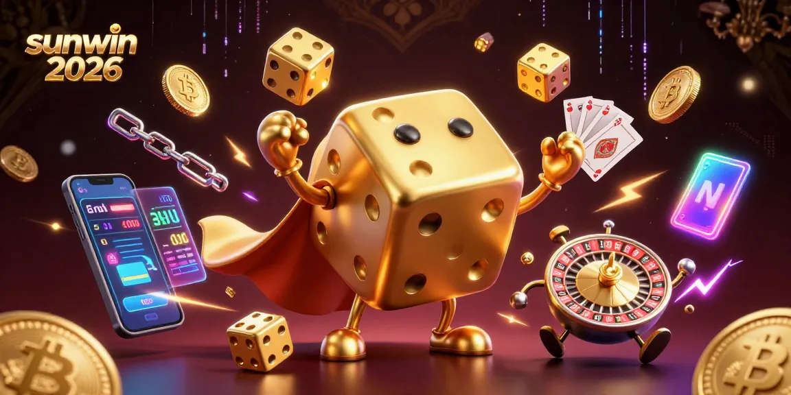 Experience the thrilling world of sunwin 2026 with vibrant casino characters and crypto elements.