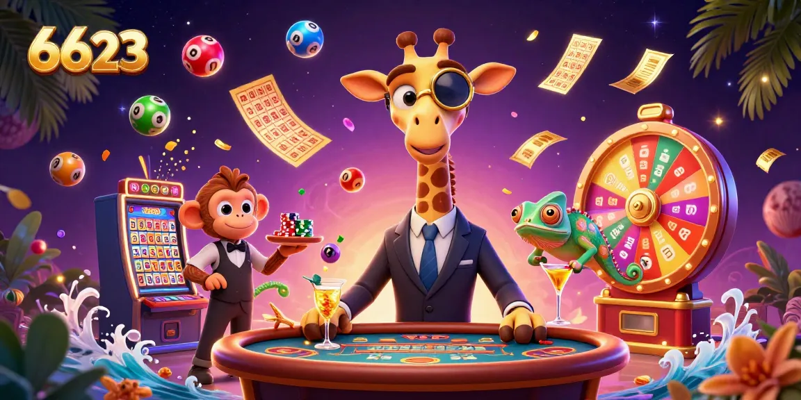 Engage with the exciting world of gambling at 6623; a high-roller giraffe excels at the VIP casino.