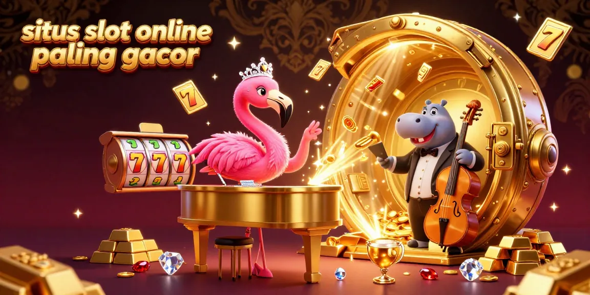 Situs slot online paling gacor mempersembahkan suasana kasino meriah dengan penyanyi flamingo dan bassis hippo.