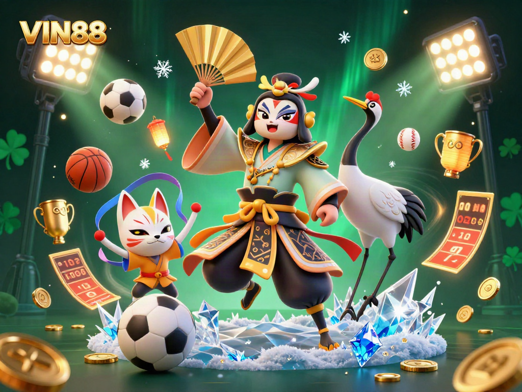 Experience thrilling gameplay at VIN88, featuring dynamic sports elements and vibrant 3D visuals.