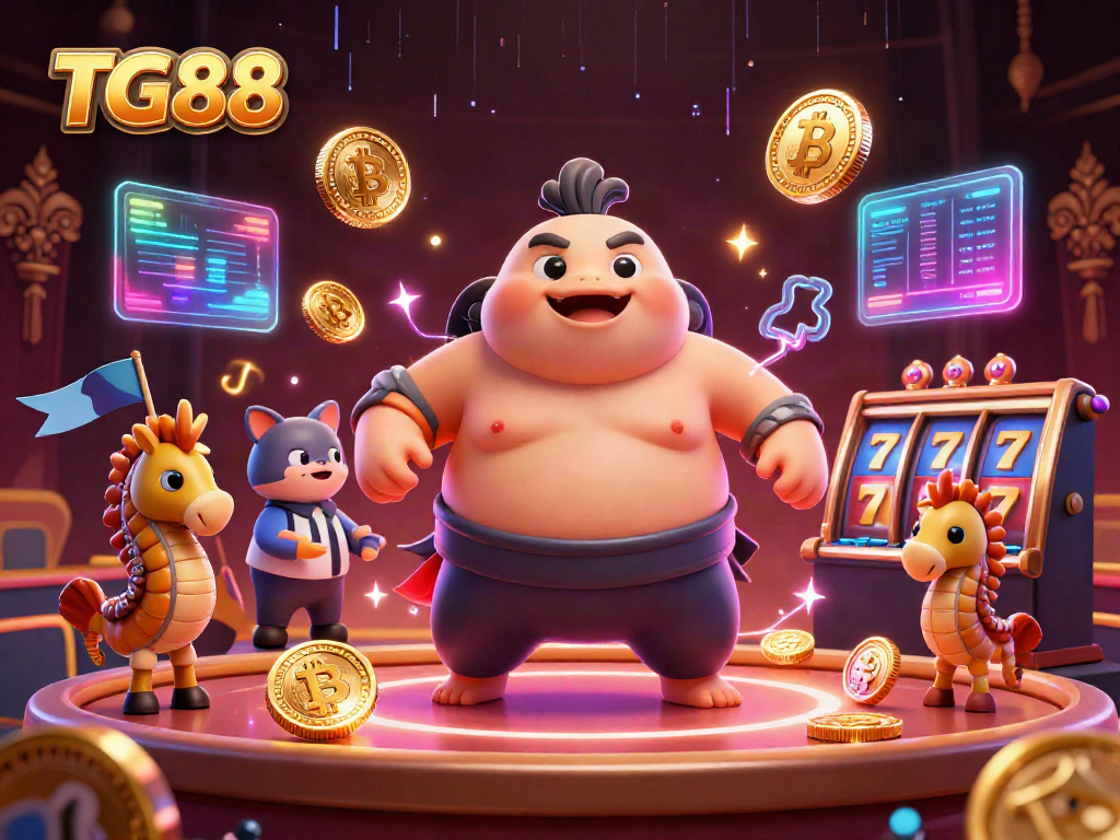 Experience thrilling action at TG88, the vibrant underwater casino with a fugu referee and crypto elements.