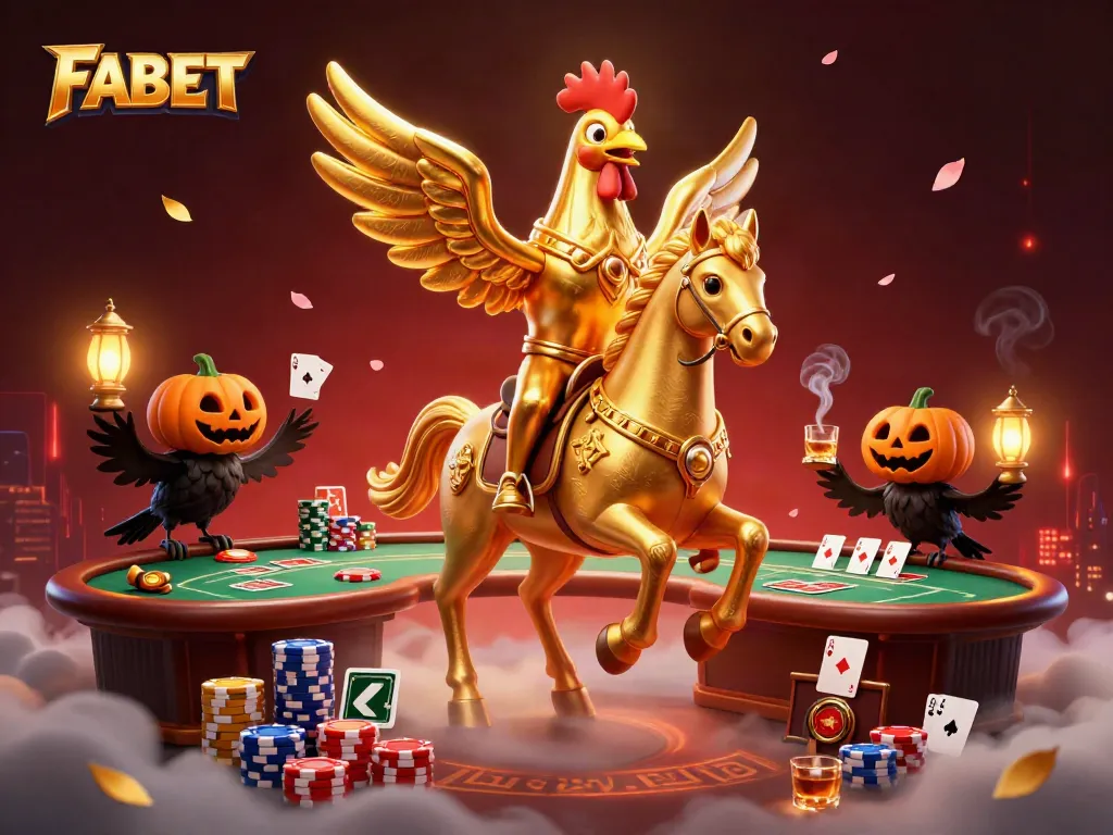 Experience engaging gameplay at FABET with a lively midnight casino scene featuring vibrant characters and rich details.