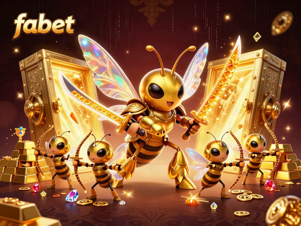 Experience the vibrant adventure of fabet with a golden hornet samurai and treasure galore.