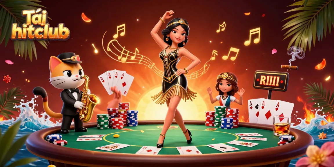Experience Tải hitclub with an exciting 3D illustration of a glamorous casino scene.