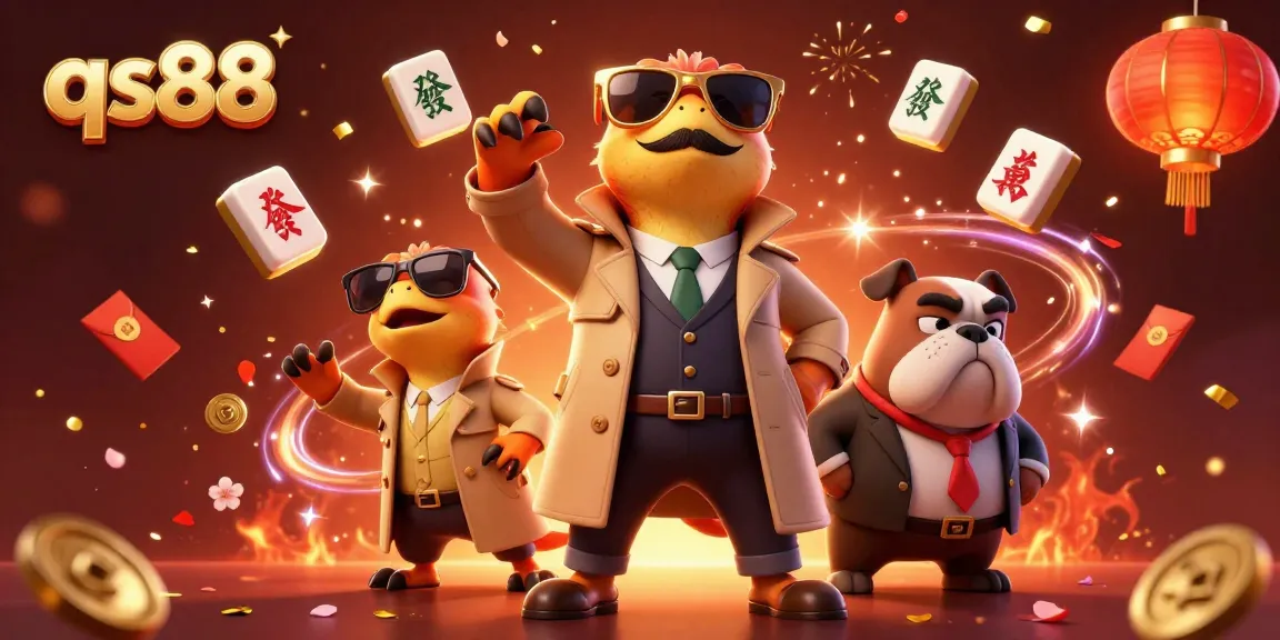 Experience dynamic gameplay at qs88 with playful raptors entering a VIP casino lounge.