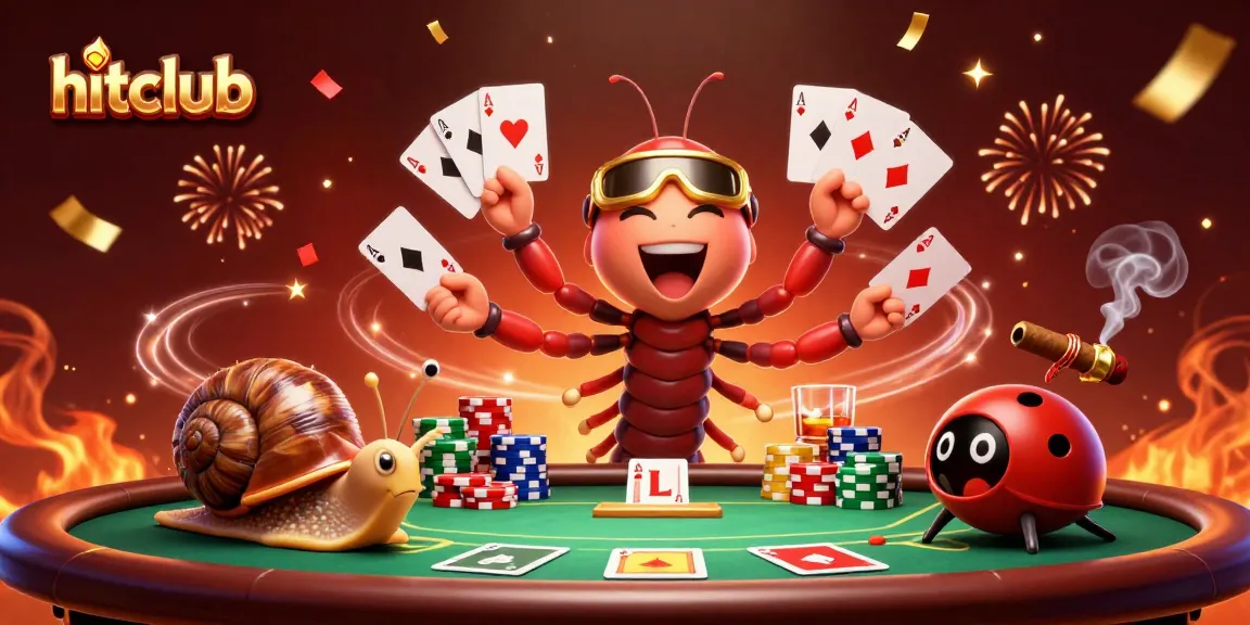 Experience excitement at HitClub with a vibrant casino scene showcasing a millipede dealer and high-roller excitement.