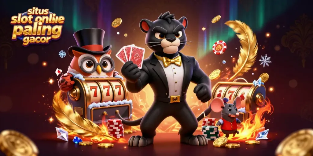Mainkan situs slot online paling gacor dengan ilustrasi karakter menarik yang menampilkan pengalaman bermain yang seru.