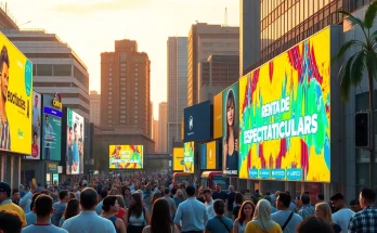 Renta de Espectaculares mostrando anuncios vibrantes en la publicidad de vallas en el entorno urbano de Guadalajara.