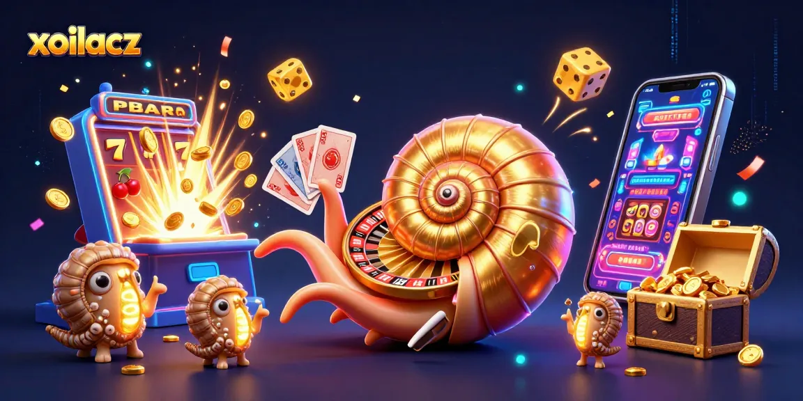 Experience the excitement of xoilacz with a vibrant 3D casino scene showcasing thrilling games and characters.